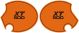 Seitendeckelaufkleber-Set 'New El Toro' / orange 'XT 500', 1 Paar, rechts+links, Schriftzug angelehnt an US-Version der TT von 1980