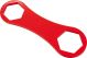 KEDO Doppelringschlüssel SW24/27mm, Reisewerkzeug (Alu beschichtet) für Benzinhahnsieb & Steuerkettenspanner- Kappe, passt in OEM-Werkzeugbox