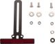 KEDO Reflektorhalter Aluminium schwarz beschichtet, mit e-geprüftem Reflektor, für Kennzeichenhöhe 13-20cm, ergänzt Art. 31081/30396/60526