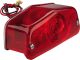 LUCAS-Rücklicht ohne Halter, e-geprüft, Abm. L 49mm, B 118mm, H 54mm, inkl. Leuchtmittel BAY15D 12V 21/5W