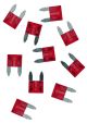 10A Mini-Stecksicherung, rot, Abm. ca. 16x11mm, 10er Pack