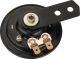 Hupe 12V, 100db, schwarz, Durchmesser ca. 70mm, ohne Gummilagerung zwischen Hupe/Halter, Halter abschraubbar