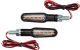 Daytona LED-Blinker D-Light, schwarzes Metallgehäuse, klares Glas, e-geprüft, M8 Gewinde, 1 Paar