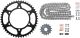 XW-Ring Kettensatz inkl. 15Z Ritzel, 47Z Kettenblatt, OFFENE RK520XRE-Kette mit 112 Gliedern, Hohlniet- und Clipschloss
