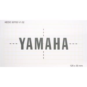 Schablone 12,5x3cm 'YAMAHA'-Schritzug, 1 Stück (selbstklebend)