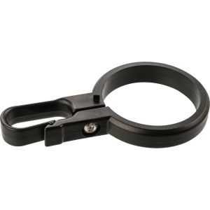 Bremsleitungsführung für Tauchrohr, 53mm Klemmdurchmesser, Kunststoff schwarz, montierbar +3/+10cm über Unterkante Tauchrohr, mit Edelstahlschraube