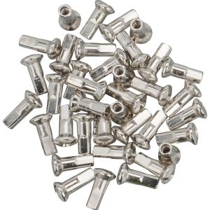 Speichennippel-Set 36 Stück für Felgen mit 6,4 mm Bohrung, M4-Gewinde, für unsere Edelstahl-Speichen
