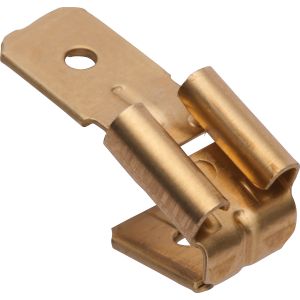 6,3mm Flachsteck-Verteiler U-Form, verbindet 1 Stecker auf 2 Buchsen, 1 Stück (YAMAHA Typ 250)
