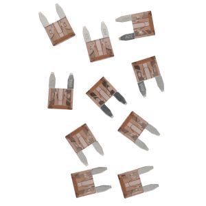 7.5A Mini-Stecksicherung, braun, Abm. ca. 16x11mm, 10er Pack