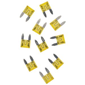 20A Mini-Stecksicherung, gelb, Abm. ca. 16x11mm, 10er Pack