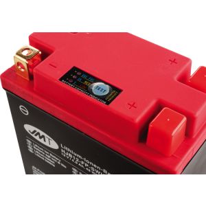 Lithium-Ionen Batterie 12V/4.0Ah/48Wh, inkl. Spannungsanzeige, Gewicht 1.09kg, Abm. 134x65x93mm, ersetzt u.a. YB5L-B, YB12AL-A2, 12N5-3B