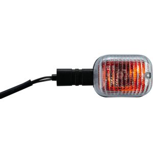 Klarglas-Blinker vorn/links bzw. hinten/rechts, 12V Glühlampe 10W BA15S, Verschraubung wie OEM, starrer Blinkerarm, 1 Stück