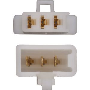 3er Steckergehäuse-Set INKLUSIVE 2x3 Kontakte Typ 110 (Gehäuse mit Rastung)