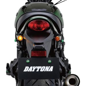 Daytona LED-Blinker D-Light SOL, Metallgehäuse Abm. ca. LxBxH 47x25x30mm, oranges Glas, e-geprüft, M8 Gewinde, 1 Paar, für 12V-Elektrik