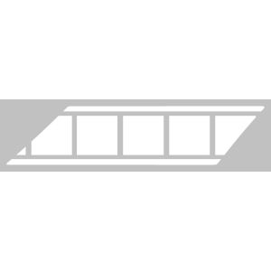 Kotflügel-Dekor, Speedblock-Design für Art. 50783-XX, durchgefärbte weiße Fahrzeugbeschriftungs-Folie, 1 Stück, Abm. ca. 236x55mm