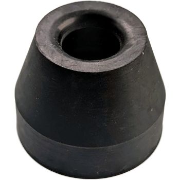 Anschlagpuffer (Gummi) für Federbeine, für viele Stoßdämpfer mit 12mm-Kolbenstange passend, Höhe 25mm, Außen-DM: 22/31mm, Innen-DM : 12mm