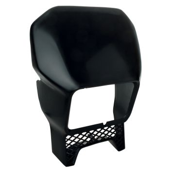 Replika-Lampenmaske OHNE Dekor, schwarz, Form ähnlich Original