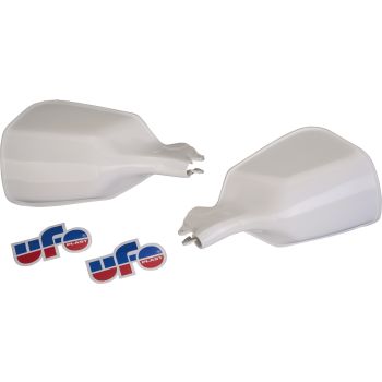 Vintage Handprotektor 'Trommelbremse', weiß, 1 Paar (UFO)