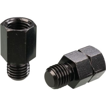 Spiegel-Adapter-Set UNI></picture>YAM, schwarz, komplett (für die Montage von Universal- Spiegeln mit Rechtsgewinde auf YAMAHA- Armaturen)