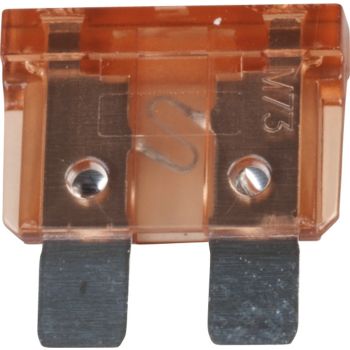 Flach-Stecksicherung Midi (KFZ-Standard), hellbraun (5A), Abm. ca. 19x19mm