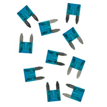 15A Mini-Stecksicherung, hellblau, Abm. ca. 16x11mm, 10er Pack