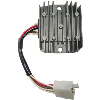 Replica 12V Gleichrichter-/Reglereinheit (Anschluss wie OEM, benötigt Adapter 41655 zur Befestigung an originale Stehbolzen / Batteriekasten)