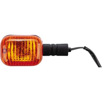 Replika-Blinker vorn/rechts bzw. hinten/links, 12V Glühlampe 10W BA15S, Verschraubung wie OEM, starrer Blinkerarm, 1 Stück
