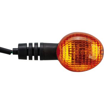 Enduro-Blinker vorn/links bzw. hinten/rechts, 12V Glühlampe 10W BA15S, Verschraubung wie OEM, Blinkerarm vibrationsentkoppelt, 1 Stück