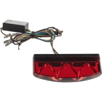 LED-Rücklicht MT-Style, rotes Glas  (e-geprüft) ohne Kennzeichenbeleuchtung