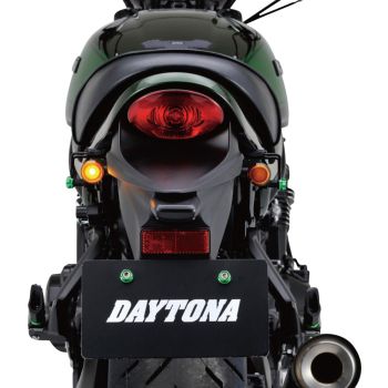 Daytona LED-Blinker D-Light SOL, Metallgehäuse Abm. ca. LxBxH 47x25x30mm, oranges Glas, e-geprüft, M8 Gewinde, 1 Paar, für 12V-Elektrik