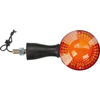 Replika-Blinker vorn, Gewindelänge 28mm, Blinkerglas außen klar/innen matt, inkl. 12V/21W Leuchtmittel BA15S (für 6V siehe Art. 41003), 1 Stück, e-geprüft