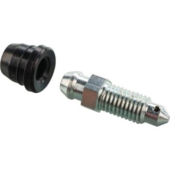 Bremsentlüftungsschraube M7x1.00, Länge gesamt 28mm, mit Gummi-Abdeckkappe, OEM-Vergleichs-Nr. 1UY-W0048-50