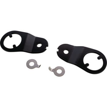 Replika Blinkerhalter hinten, schwarz (1 Paar), OEM-Vergleichs-Nr. 1E6-83369-00 + 1E6-83368-00