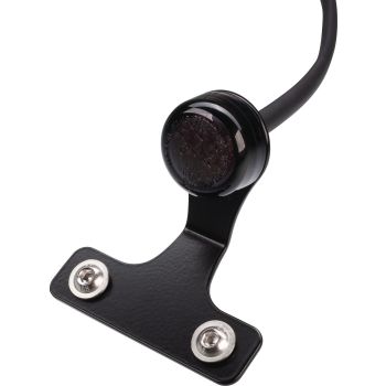 KEDO LED-Rücklicht 'DISC' inkl. Halter (komplett inkl. LED-Rücklicht mit Gehäuse, Aluminium-Halter schwarz, Montagematerial, 'E'-geprüft)