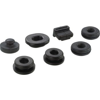 Befestigungs-Set Verkleidungs-Seitendeckel links und rechts komplett, 7tlg. Gummi-Set