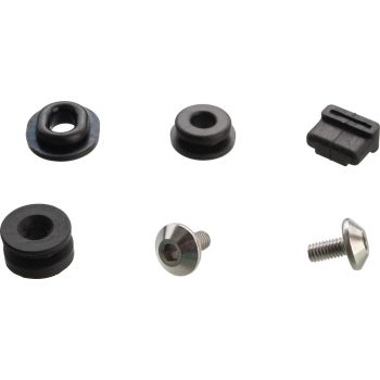 Befestigungs-Set Verkleidungs-Seitendeckel links und rechts komplett, 6tlg. Gummi- und -Schrauben-Set