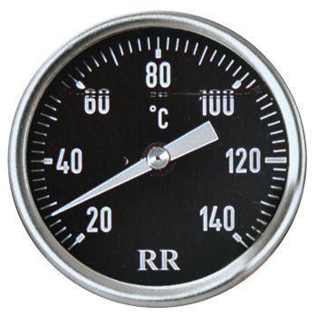 RR-Öltemperatur-Direktmesser RR34 mit SCHWARZEM Ziffernblatt