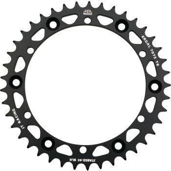 41Z Kettenblatt, Aluminium CNC gefräst, schwarz matt eloxiert