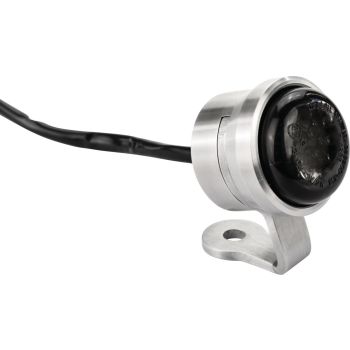 Aluminium Rücklicht 'Disc', hochwertiges Gehäuse im einzigartigen Design, getöntes LED Rücklicht, e-geprüft, zur individuellen Montage auf dem Kotflügel