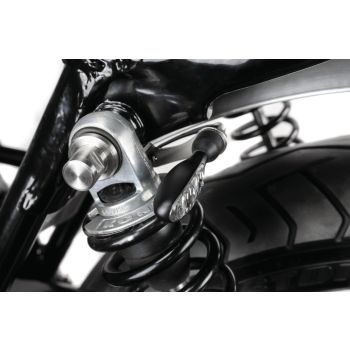 Blinkerhalter hinten, Stoßdämpfermontage (für 10mm Bolzen), 1 Paar, Edelstahl, für Blinker mit M8- und M10-Aufnahme geeignet (eingeschränkt TÜV-fähig)